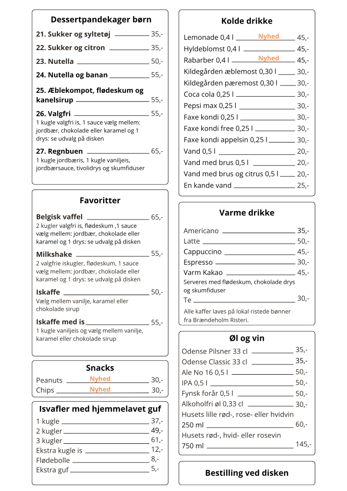 Vores danske menukort side 2